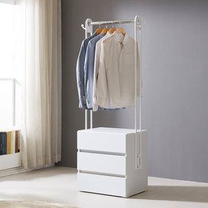 봉봉 이동식 600 3단서랍 행거