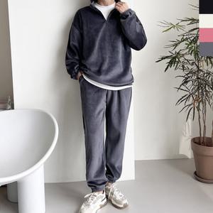 바나나X 남자 기모 반집업 골덴 코듀로이 조거 상하세트 셋업JJ-ST808M