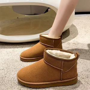 여성 털 숏 부츠 따뜻한 겨울 방한화 어그 털신 안감 퍼 신발