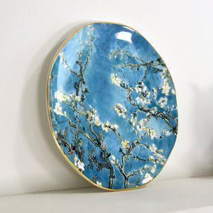 [티로직][접시] 명화시리즈 고흐 아몬드 골드림 팔각플레이트(19cm/2p)