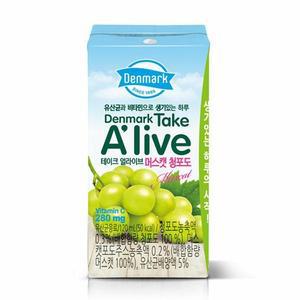 동원 덴마크 테이크 얼라이브 머스캣청포도 24개 탕비실 청소년 부모님 자취 캠핑 도매 120ml