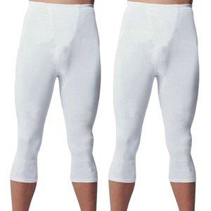 [BYC] 7부 남성 내복 바지 2종 세트-WH