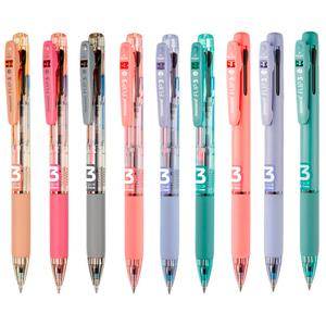 모나미 3색 볼펜 플립3 유성볼펜 0.5mm 0.7mm