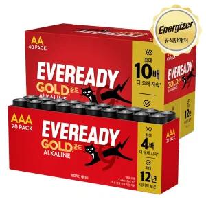 에너자이저 EVR 알카라인 건전지 20입 (AA/AAA) 택 1