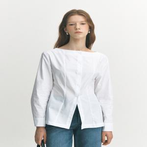 [에브레] 60% 줄리보트넥블라우스 아이보리 / 최초가 82,000