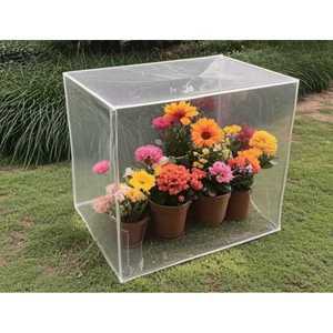 식물 보온 커버 투명 온실 덮개 겨울철 화분 보호