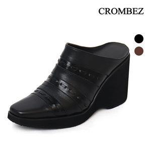 딱한족 블랙 225 굽 6cm 고고라인 슬리퍼 HO56199AI