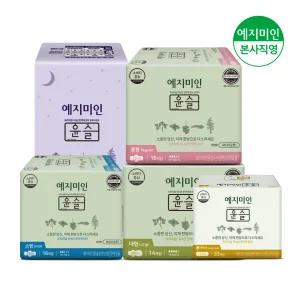 [체험팩] 윤슬 한방 소형 16P+중형 16P+대형 14P+롱팬티라이너 20P+오버나이트 4P