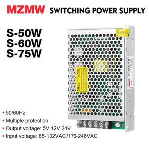 Switching Power SupplyMZMW 스위칭 전원 공급 장치, 초박형 변압기 LED 어댑터, SMPS, 50W, 60W, 75W, 5V,