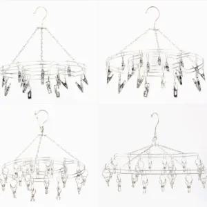 스텐 빨래 집게 건조대 아기옷 손수건 양말 속옷 걸이