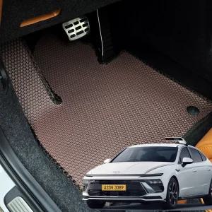 차바라기 쏘나타 디엣지 택시 벌집매트 TPE 더블 엠보 카매트 자동차 발판 DT23 용품