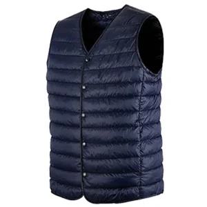 랜더스 겨울용 패딩조끼(LD90W) 네이비/조끼/방한/남자/겨울/하이넥/남성/베스트/패딩/페딩/쪼끼/온열/회사