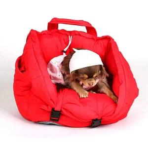 [셀러에이드]도그포즈 다이아 비비드 강아지 카시트 (레드)
