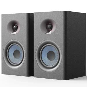 SAUNGYU 2채널 100W 하이파이 앰프내장형 ARC USB DAC 옵티컬 RCA 지원 리모컨 블루투스 북쉘프 스피커