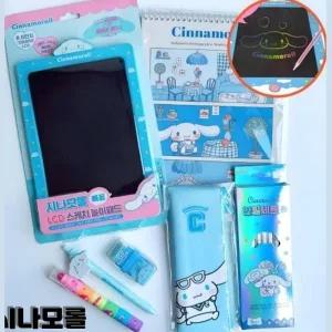 [마이모노샵] 시나모롤 LED 스케치 패드 학용품 세트 새학기 준비물
