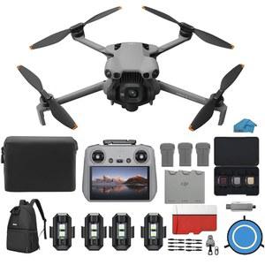 DJI 미니 5 프로 플라이 더 많은 콤보와 RC 2 컨트롤러(화면 포함), 접이식 드론과 카메라, 1인치 CMOS, 전방위 장애물 감지 초보자용 4K 드론, 액티브트랙 360 , 225 짐벌 회전, 배터리 번들 3개 포함