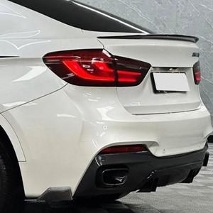 F16 BMW 호환 X6/2014-2019 윙 스포일러 ABS 플라스틱 자동차 트렁크 테일 립 액세서리 수리 바디 키트 광