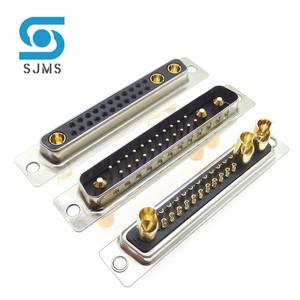 커넥터1PCS 25W3 30A 금도금 남성 여성 고전류 커넥터 D-SUB 어댑터 솔더  22 + 3 핀 플러그 잭 고전력 25