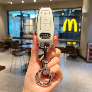 자동차 스마트 리모컨 키 케이스 커버 보호 쉘 스타일링 액세서리 아우디 호환 A3 A4 B9 A6 A7 4K A8 E-tro