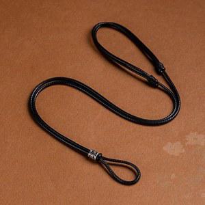 목걸이 가죽 레이어드 분실방지 목걸이줄 블랙