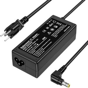 65W Power Supply Adapter Compatible with Asus 22 23 24 27 Tuf Gaming Monitor VG245H VG248QG VG259QM