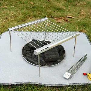 초경량 바베큐 그릴 접이식 화로 꼬치 직화 난로 받침대 캠핑