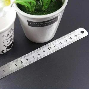 [셀러에이드]설계 제도용 양면 철자 스틸자 15cm 1P 제도자 제도용