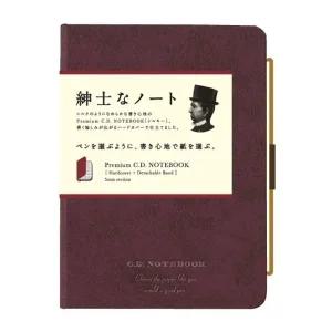 APICA/아피카 OK60MB76 CD노트 하드커버 A6 와인레드 CDS201S 방안 5mm/96매 (1개)