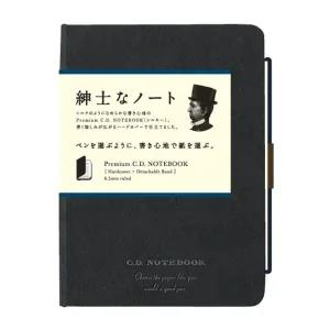 APICA/아피카 ZS12GQ32 CD노트 하드커버 A6 블랙 CDS200Y 라인 6.5mm/96매 (1개)