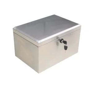 대용량 소형스테인리스걸쇠40x28x24 수납박스 바이크 베스파 오토바이 배달