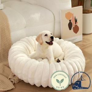 대형개를 위한 둥근 애완 동물 침대 겨울  고양이 소파 빨 수 있는 올 시즌 사용 가능