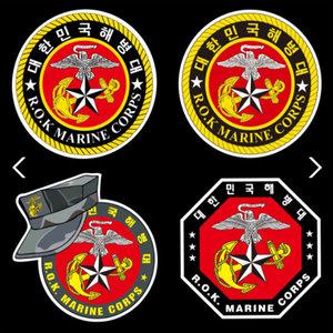 해병대 슬로건 스티커 로고 데칼 무적해병 해병 마크 차량용스티커