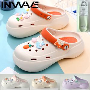 인웨이브 샌들 여성 슬리퍼 아쿠아 여름 EVA 쿠션패드 샌들 크록스 타입 슬리퍼