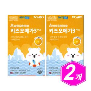어썸키즈 키즈 오메가3 플러스 30개입/ 2개 오메가쓰리 RTG OMEGA 3