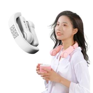 쿨링 냉각 넥밴드 선풍기 가벼운 핸즈프리 넥밴드 목에거는선풍기