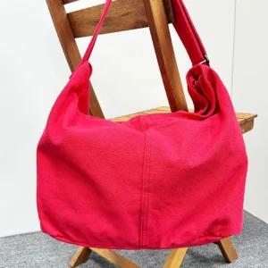 [라일리] Rly 크로스백 빅 크로스 가방 캔버스 레드