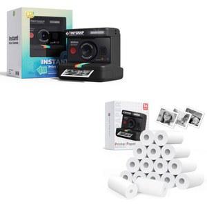 인화 카메라 60매 Fuji 폴라 16롤 카드 옐로우 블루 정리함 AF