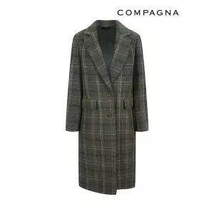 [하프클럽/꼼빠니아]알파카혼방체크코트_CABW0-WCH930