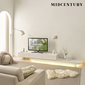 리뉴얼 헨리 LED 확장형 거실장 티비다이 TV장 1800~2100 3colors