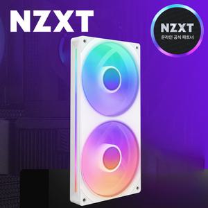 [국내정품] NZXT F240 RGB CORE 컴퓨터 쿨링팬 화이트