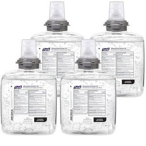 퓨렐 고급 손 소독제 젤, 1200mL 리필 TFX 터치 프리 디스펜서(4팩) - 5456-04