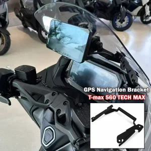 TMAX T-max 560 TECH MAX 2025 어댑터 브래킷 오토바이 액세서리 GPS 스마트 폰 네비게이션 마운팅 브래킷