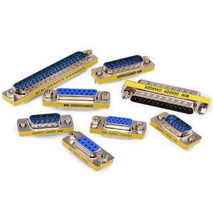 1pcs DB9/15/25/37 핀 남성-여성/남성-남성/여성-여성/어댑터 RS232 직렬 포트 남성-여성 변환기