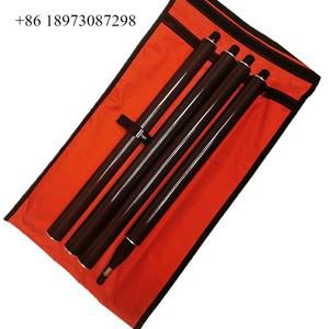 1.8M 길이 GPS 프리즘 폴 탄소 섬유 측량 GNSS RTK  4개 5/8 나사