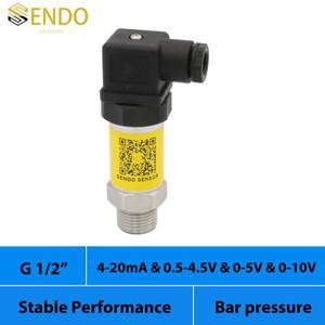 420mA 0 0.5 4.5V 5V 10V 출력 압력 센서 트랜스미터 1bar 600kpa 30mpa 게이지 g 1/2 스레드