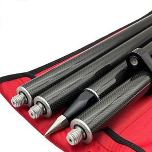 1.8M 측량봉 카본 GNSS RTK GPS 프리즘 타입 5/8 나사산 측정봉 토탈 스테이션용