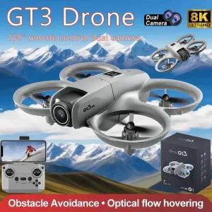 미니 GT3 8K GPS 전문가용 FPV 신형 드론 항공 촬영 원격 조종 항공기 5G HD 듀얼 카메라 쿼드콥터 완구 UA