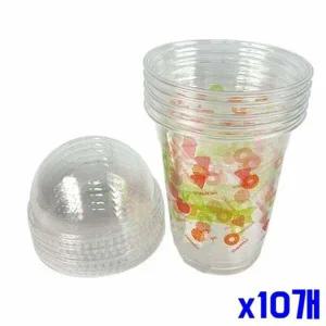 피크닉 RI58QH49 패턴 플라스틱 테이크아웃컵 5P x10개