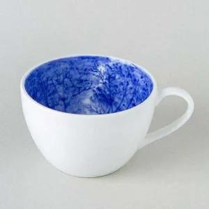 이천도자기 BQ27MP09 수작업 청화 풍경 커피잔 250ml