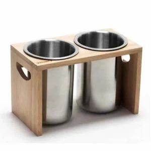 스텐레스 AY98UA63 조리도구통 2구 숟가락꽂이 씽크대수저통 주